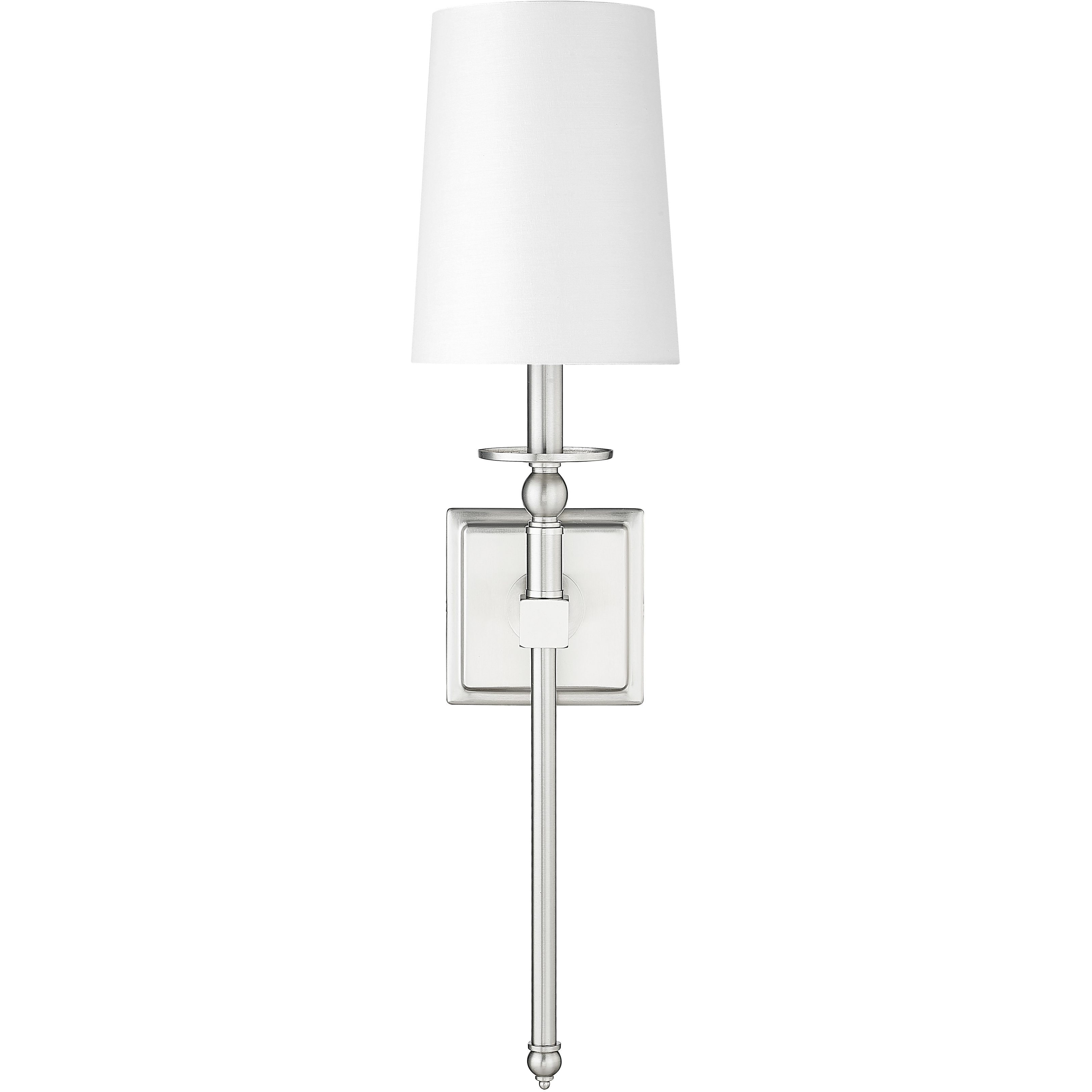 None Wall Sconce Wall Light in Brushed Nickel